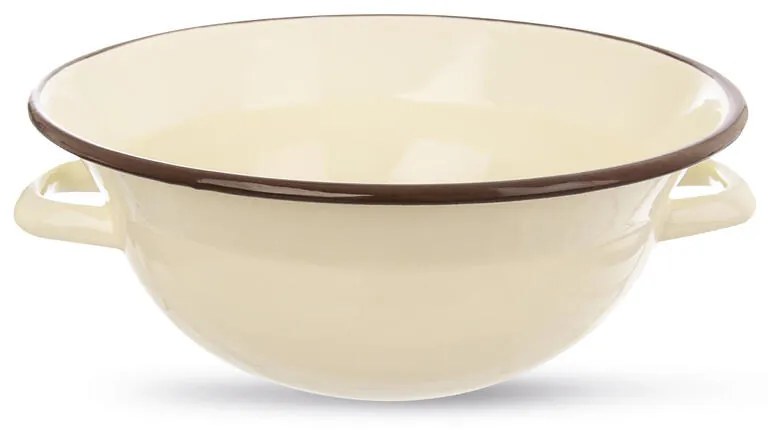 Smaltovaná misa na miesenie béžová 2,5 l