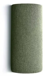 Akustický panel POLY, polovičný valec, Ø280x500 mm, nástenný, zelená