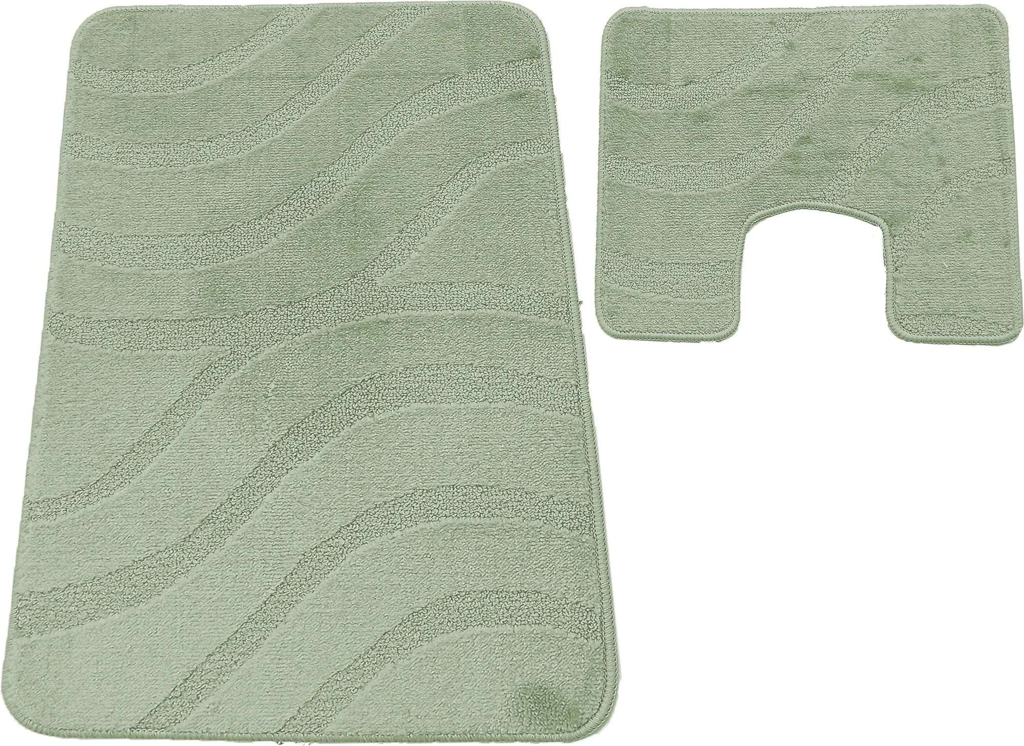 DY Kúpeľňová sada koberčekov s výrezom Symphony - svetlozelená