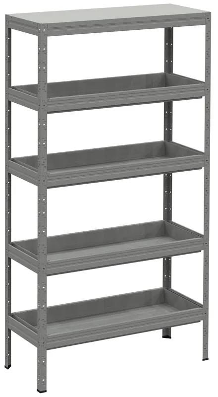 Kovona Regál na chemikálie s vaňovými policami, 2000 x 1000 x 400 mm