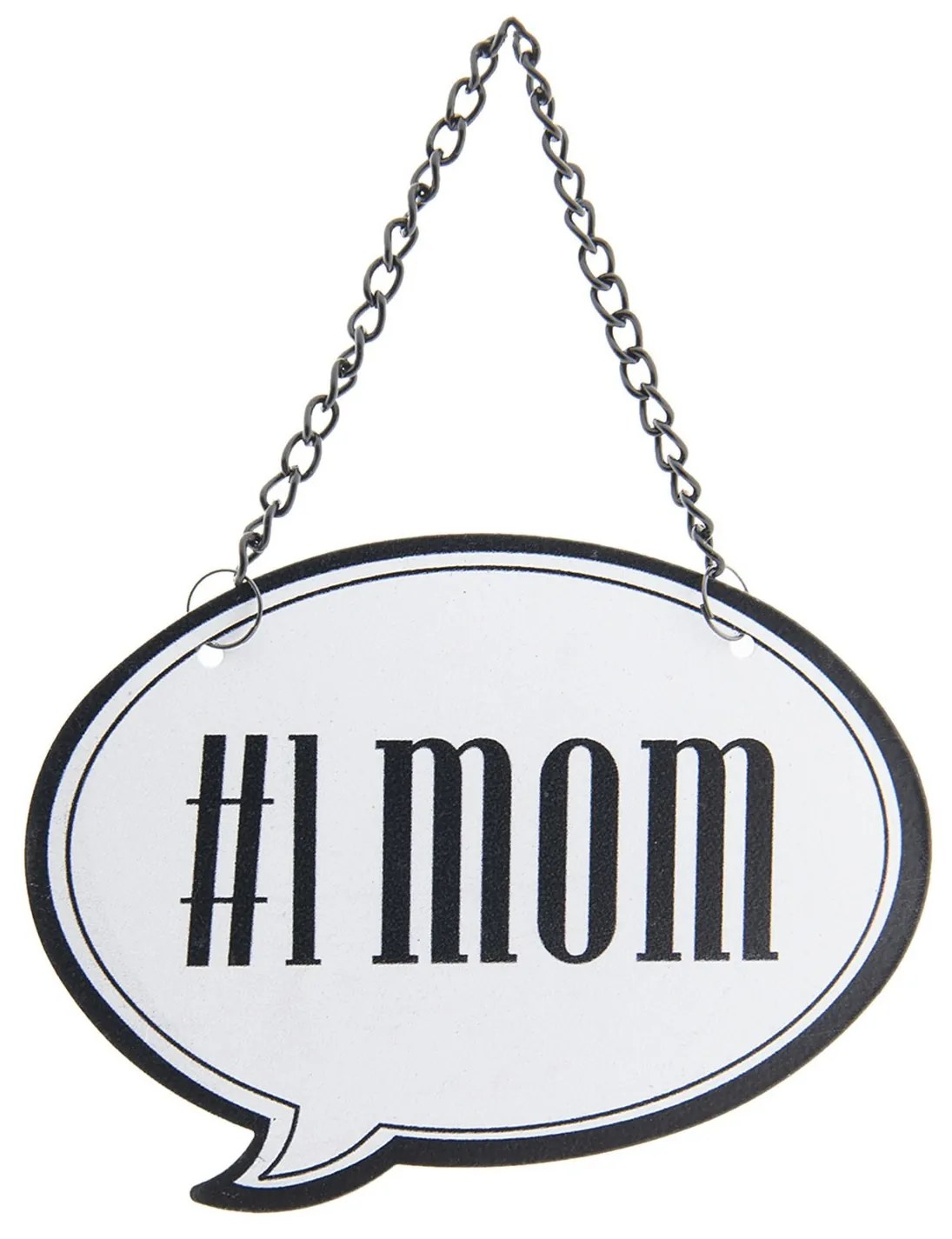 Nástenná kovová ceduľa 1Mom - 11 * 8 cm