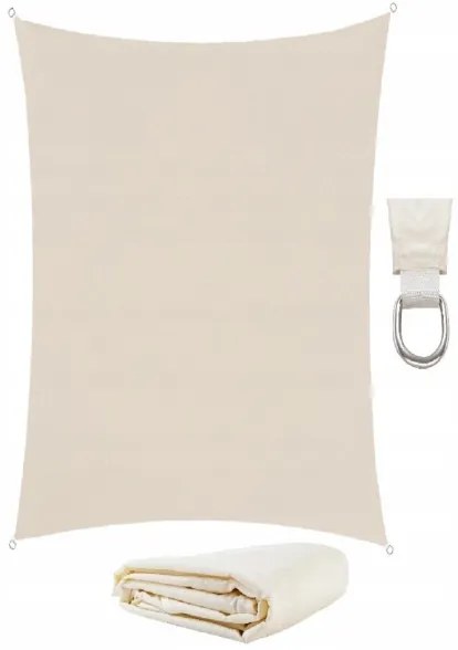 Tieniaca plachta štvorec 5x5m 10188 200g/m béžová