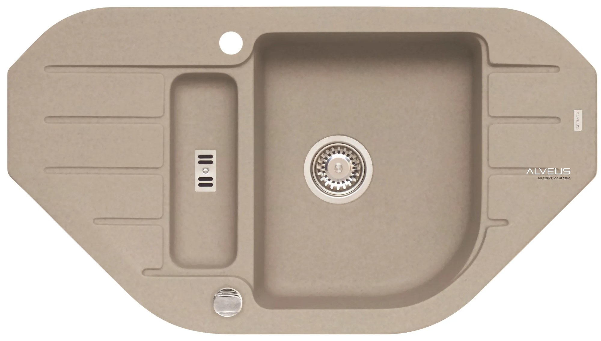 ALVEUS CZ NIAGARA 60/ 02 PEBBLE (900x500mm)+ pop- up sifon