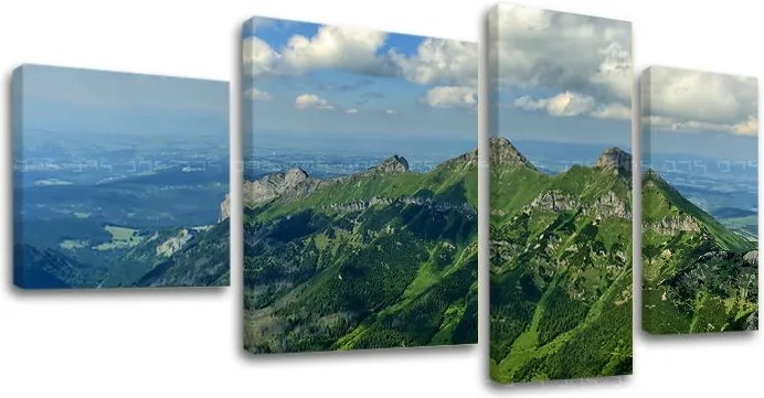 Obraz na stenu 4 dielny SLOVENSKO / TATRY SK033E40