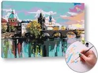 Maľovanie podľa čísel KARLOV MOST V PRAHE – stredná náročnosť
