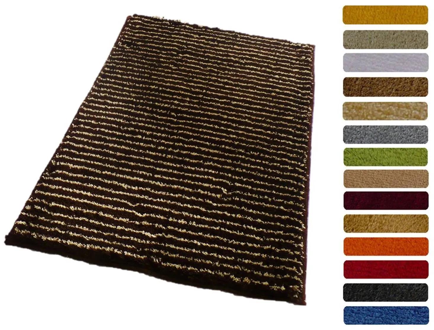 ROUTNER Kúpeľňová predložka PESCINA Hnedá 10603 - Hnedá / 50 x 80 cm 10603