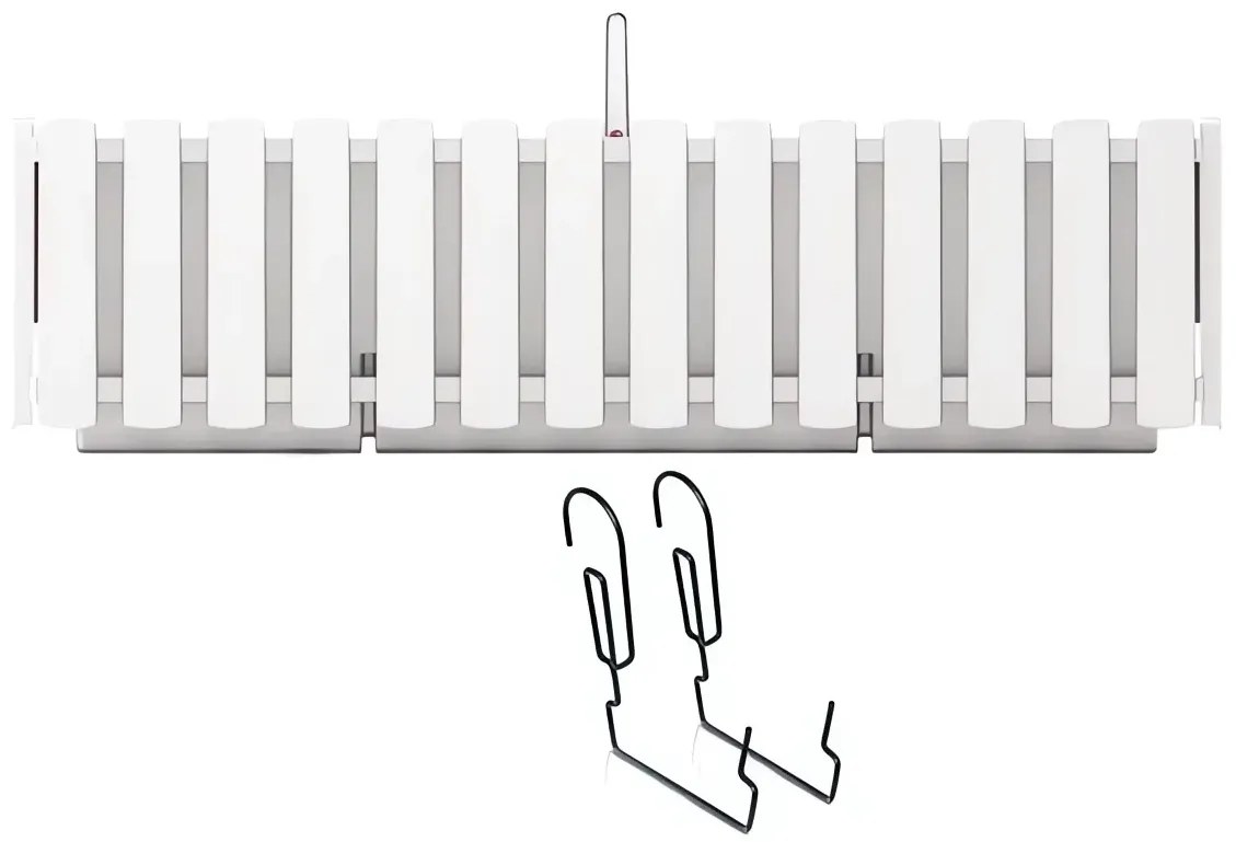 Hrantík s kov. držiakom BOARDEE FENCYCASE W biely 58cm