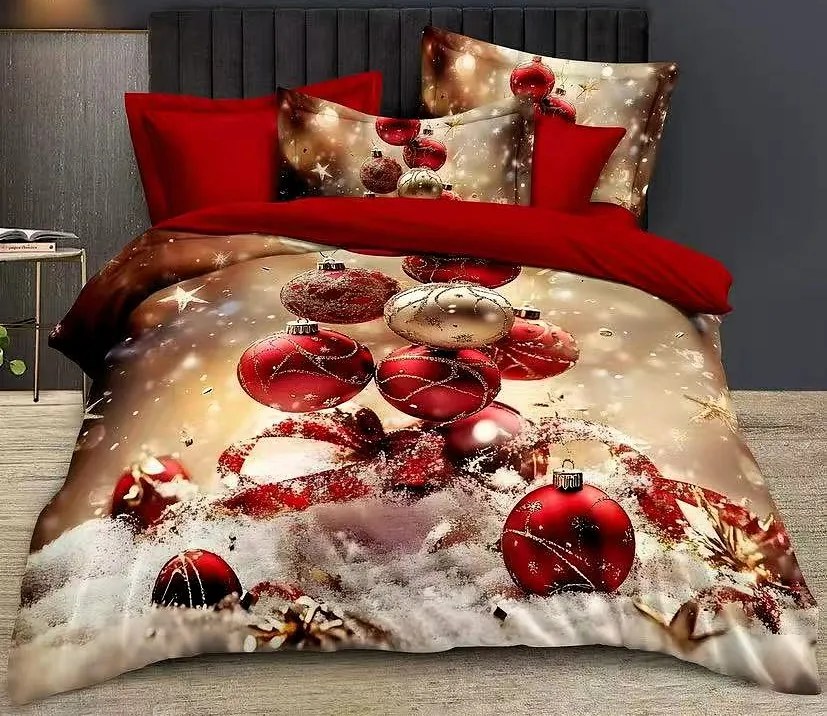 Obliečky Vianočný čas 3 Bavlna 7-dielna súprava