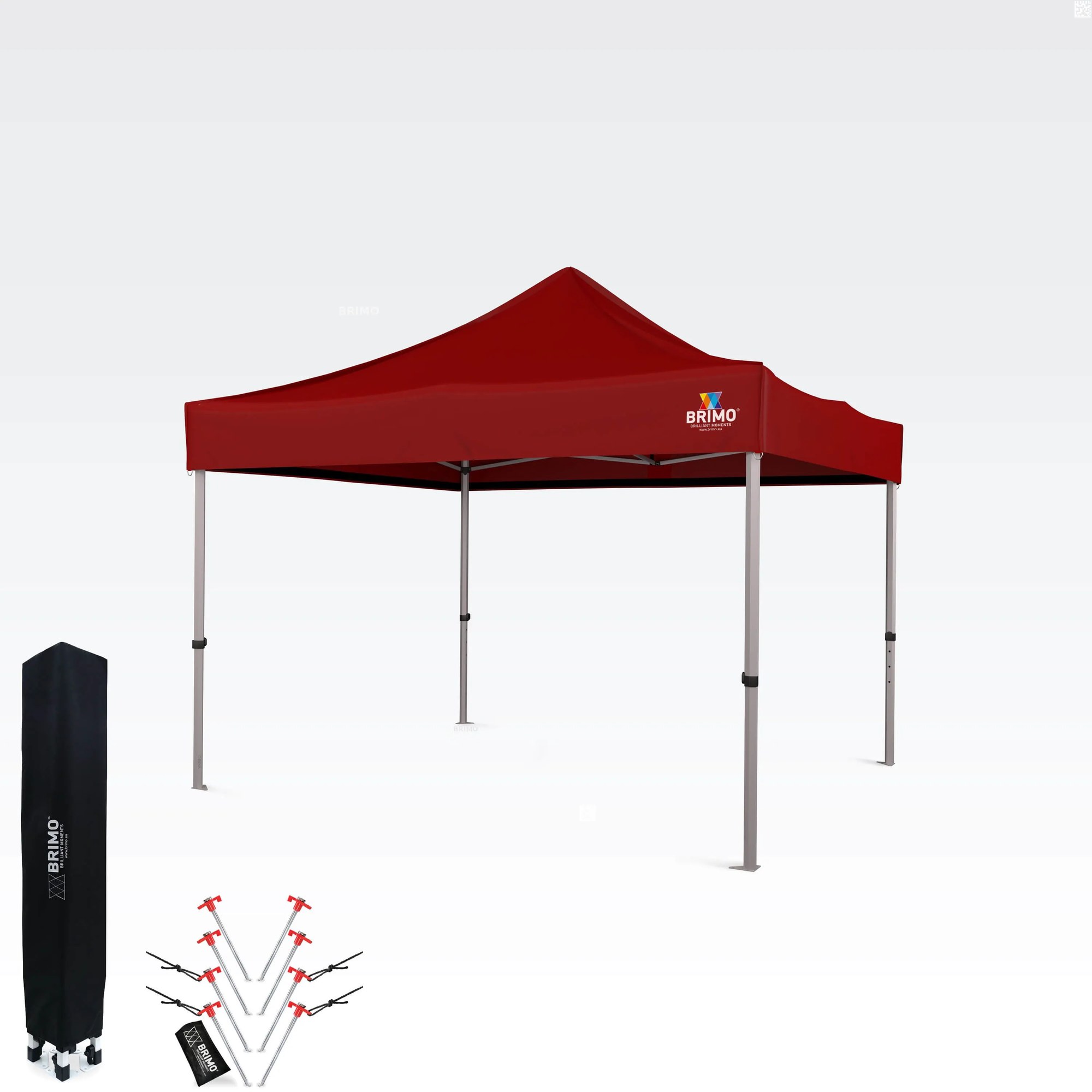 BRIMO Záhradný altánok 3x3m - bez stien - Červená 35