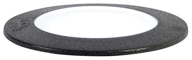 Moderný okrúhly vonkajší bodový svietidlo čierny - Ceci