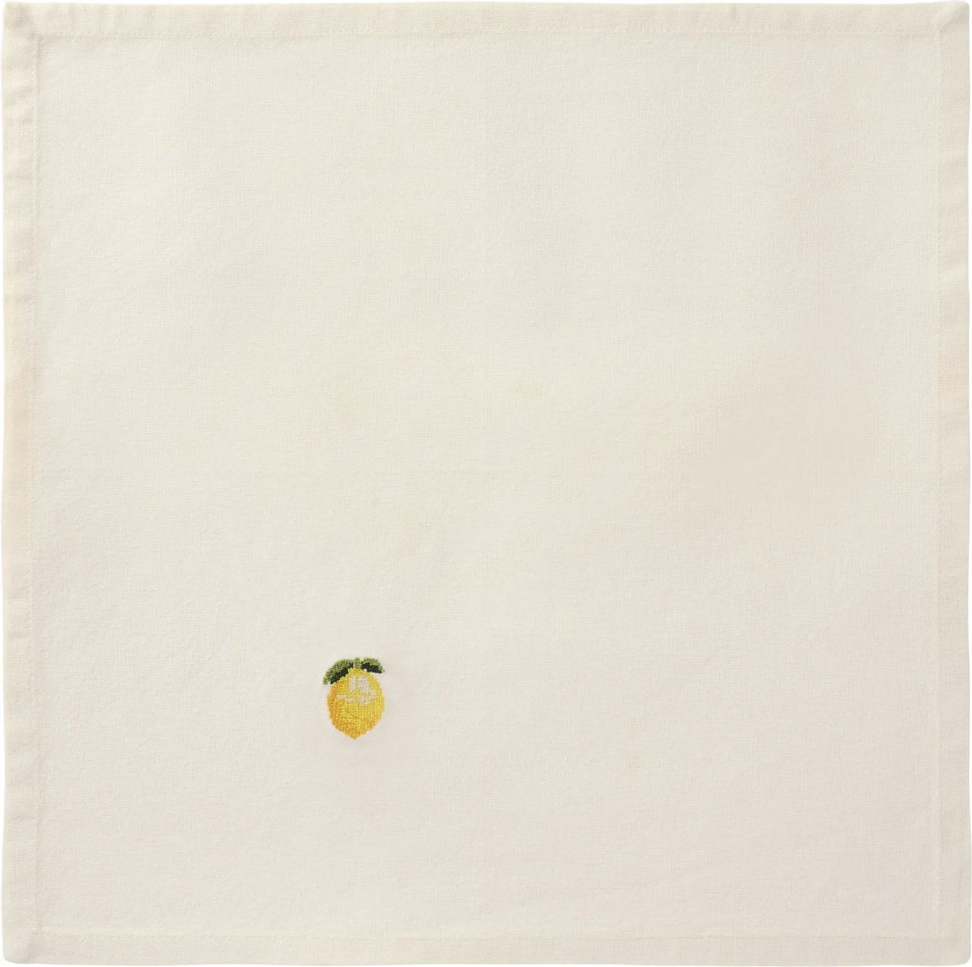 Ib Laursen Látkový obrúsok s výšivkou Summer Vibe Lemon