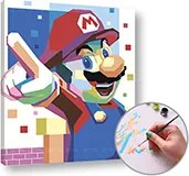 Maľovanie podľa čísel SUPER MARIO – nízka náročnosť