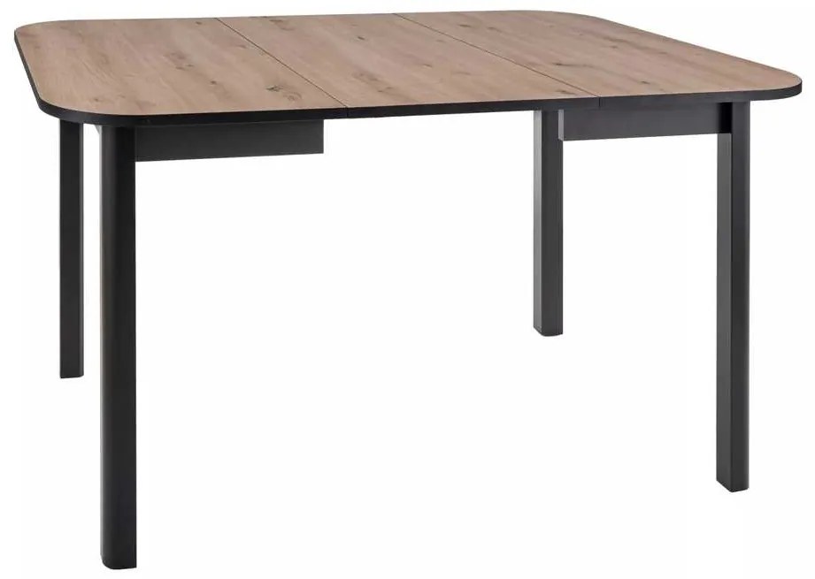 Jedálenský stôl Dante II, dub artisan / čierna