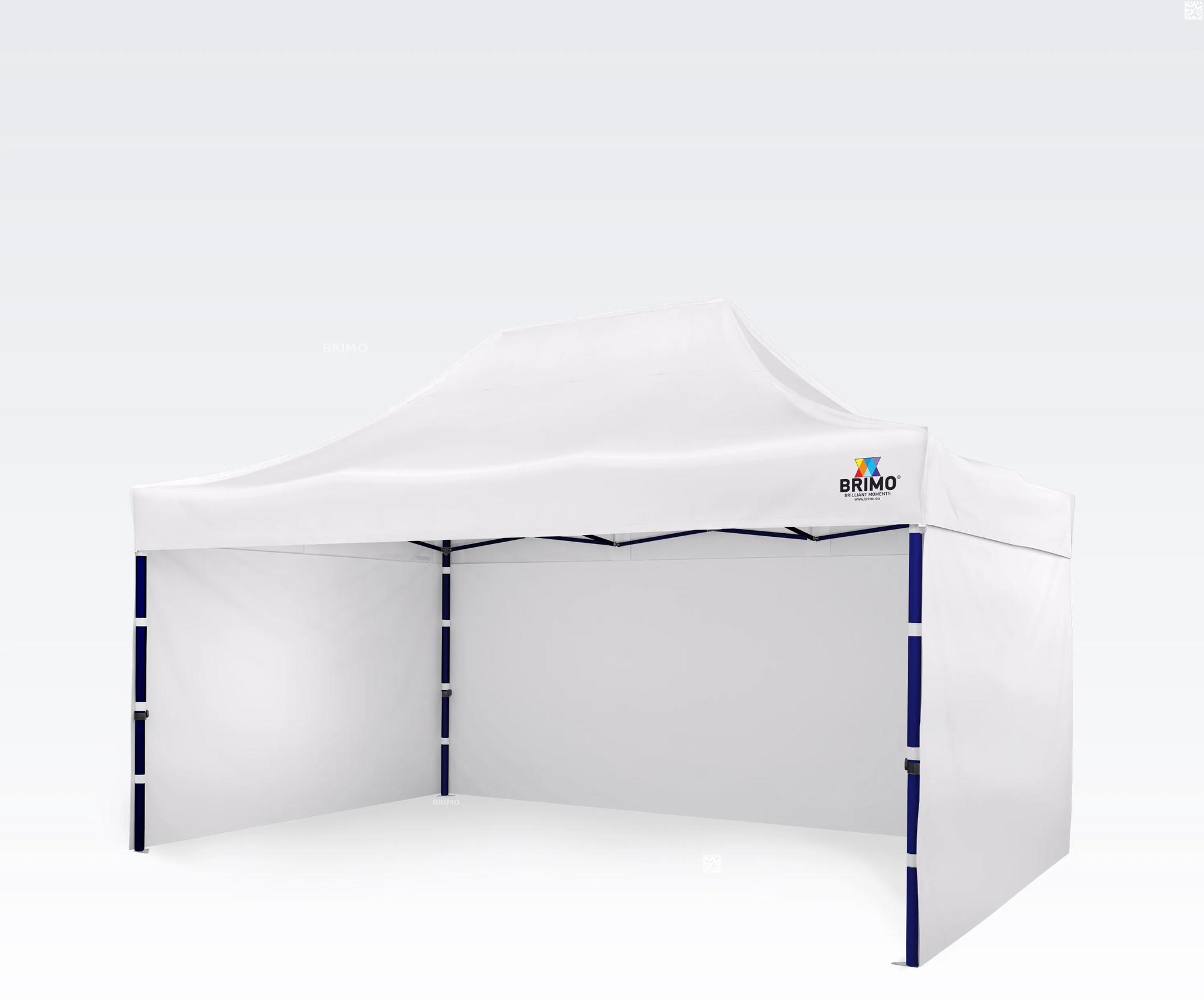 BRIMO Párty stánky 3x4,5m - s 3 stenami - Biela 23