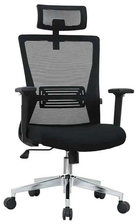 Kancelárska ergonomická stolička Neoseat JENNY — čierna, nosnosť 150 kg