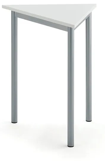 Stôl BORÅS TRIANGEL, 700x600x720 mm, laminát - biela, strieborná
