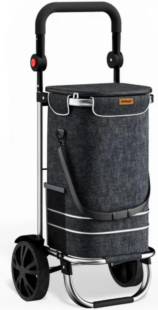 Jurhan Nákupná taška na kolieskach EASY, 50l, čierna