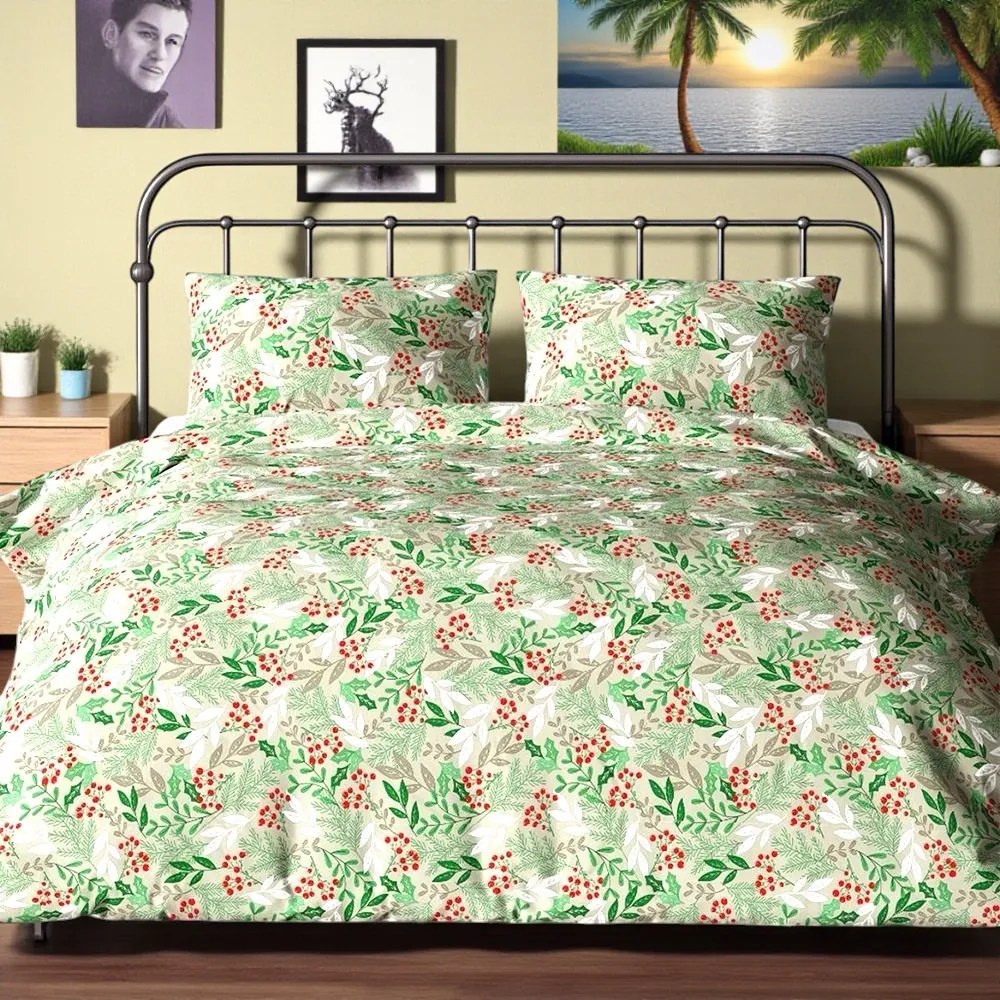 Bavlnené obliečky BRES GREEN 2-dielna sada 140x200 cm