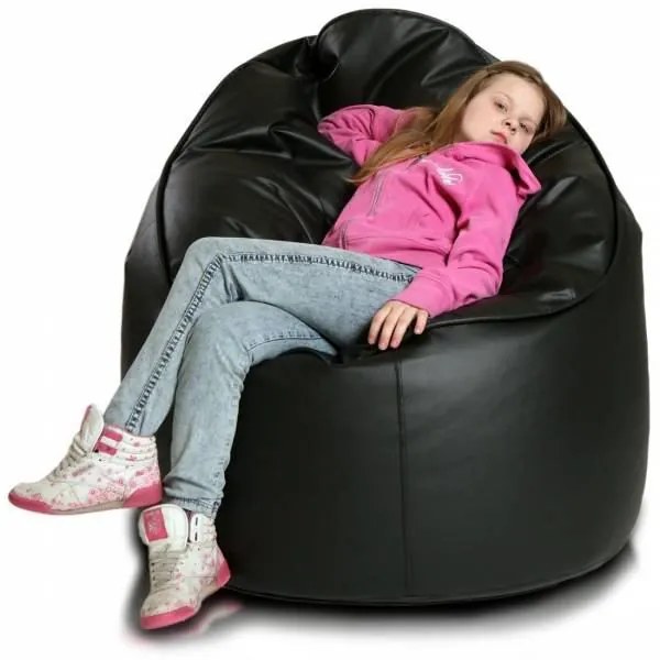 Sedací vak INTERMEDIC Lider ekokoža Farba: E14 - Čierna (Ekokoža)