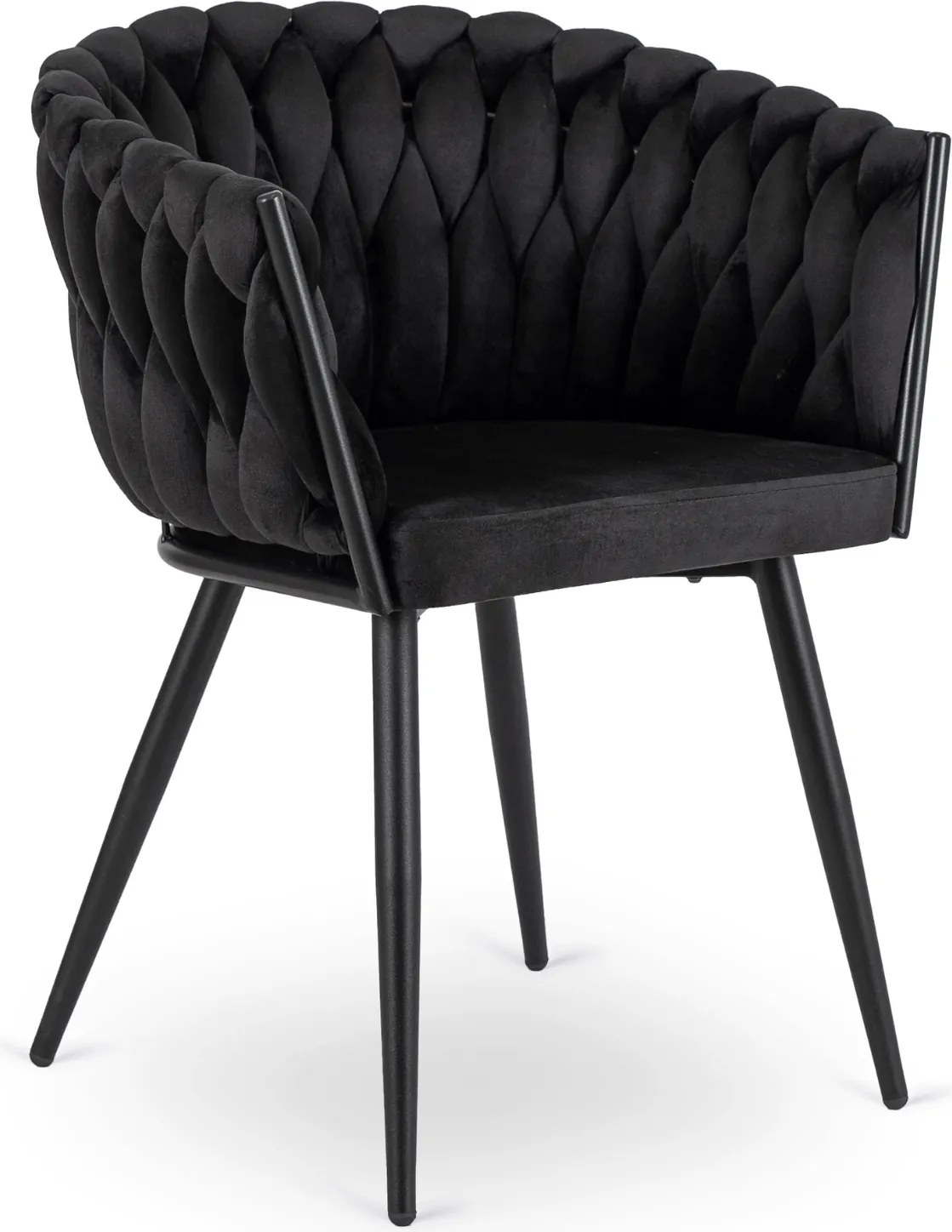 PROXIMA.store - Čalúnená jedálenska stolička ELENA FARBA: čierna