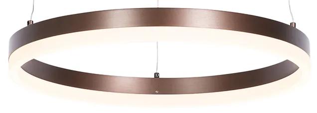 Závesné svietidlo tmavá bronz 40 cm vrátane LED 3-stupňové stmievateľné - Anello