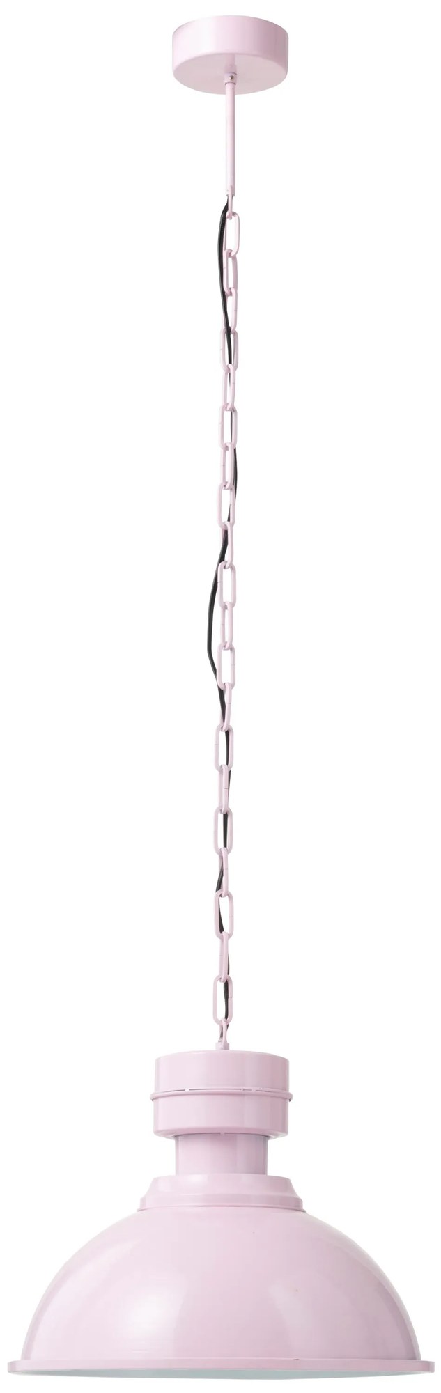 Pastelovo ružové závesné kovové svetlo Endien – Ø 40*135cm/ E27/ 40W