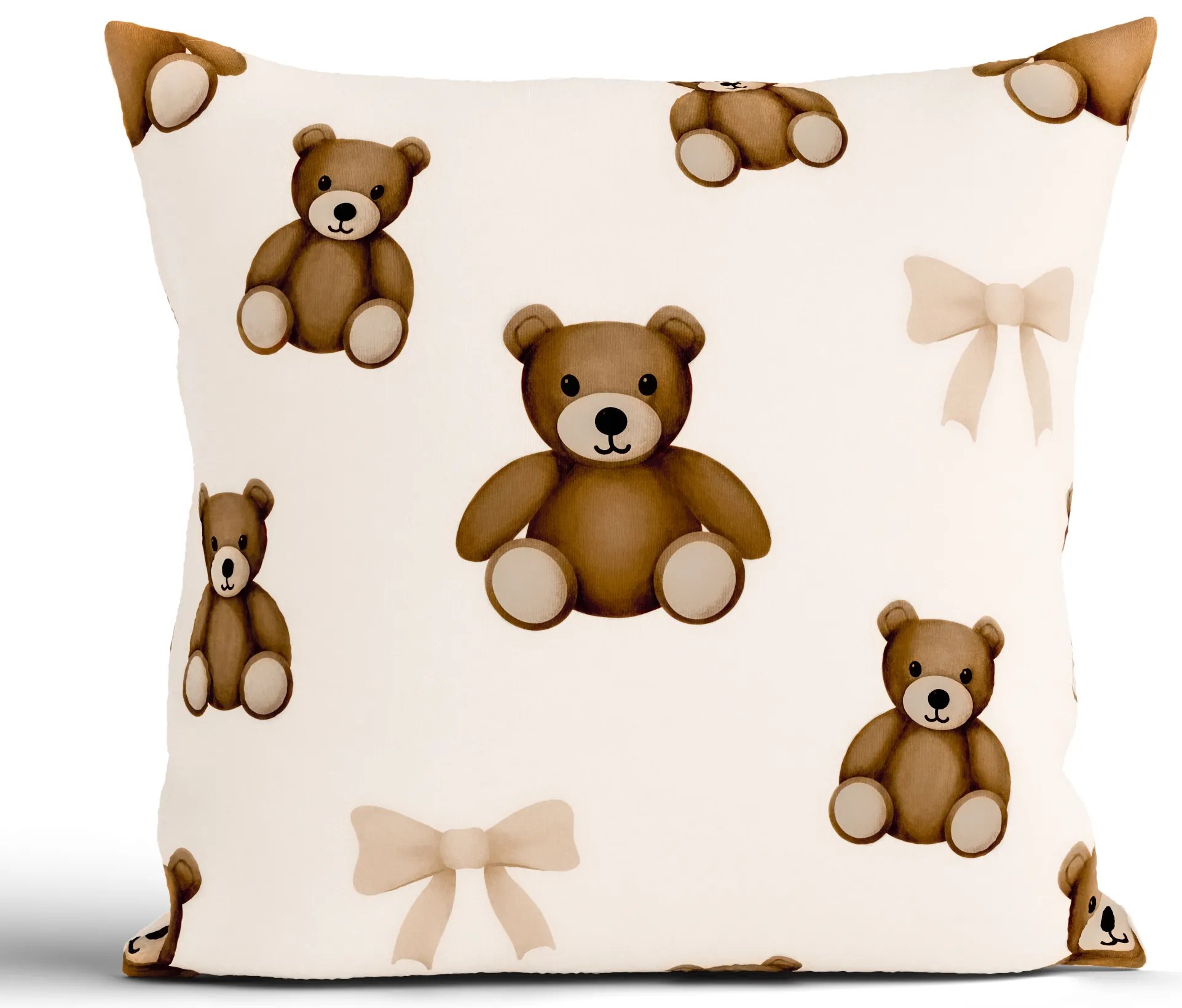 Bavlnená obliečka na vankúš Renforcé 40 × 40 cm - Plyšové medvedíky