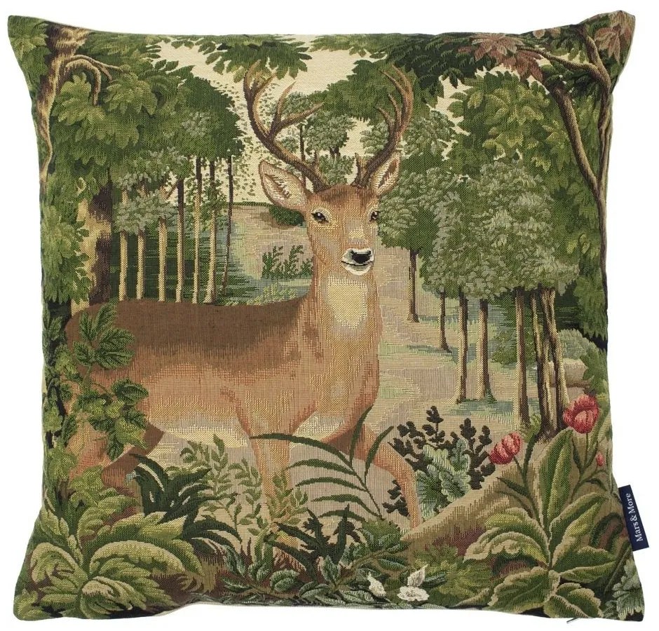 Gobelínový vankúš Rozprávkový Jelen - 45 * 45 * 15 cm Gobelínový vankúš Rozprávkový Jelen - 45 * 45 * 15 cm