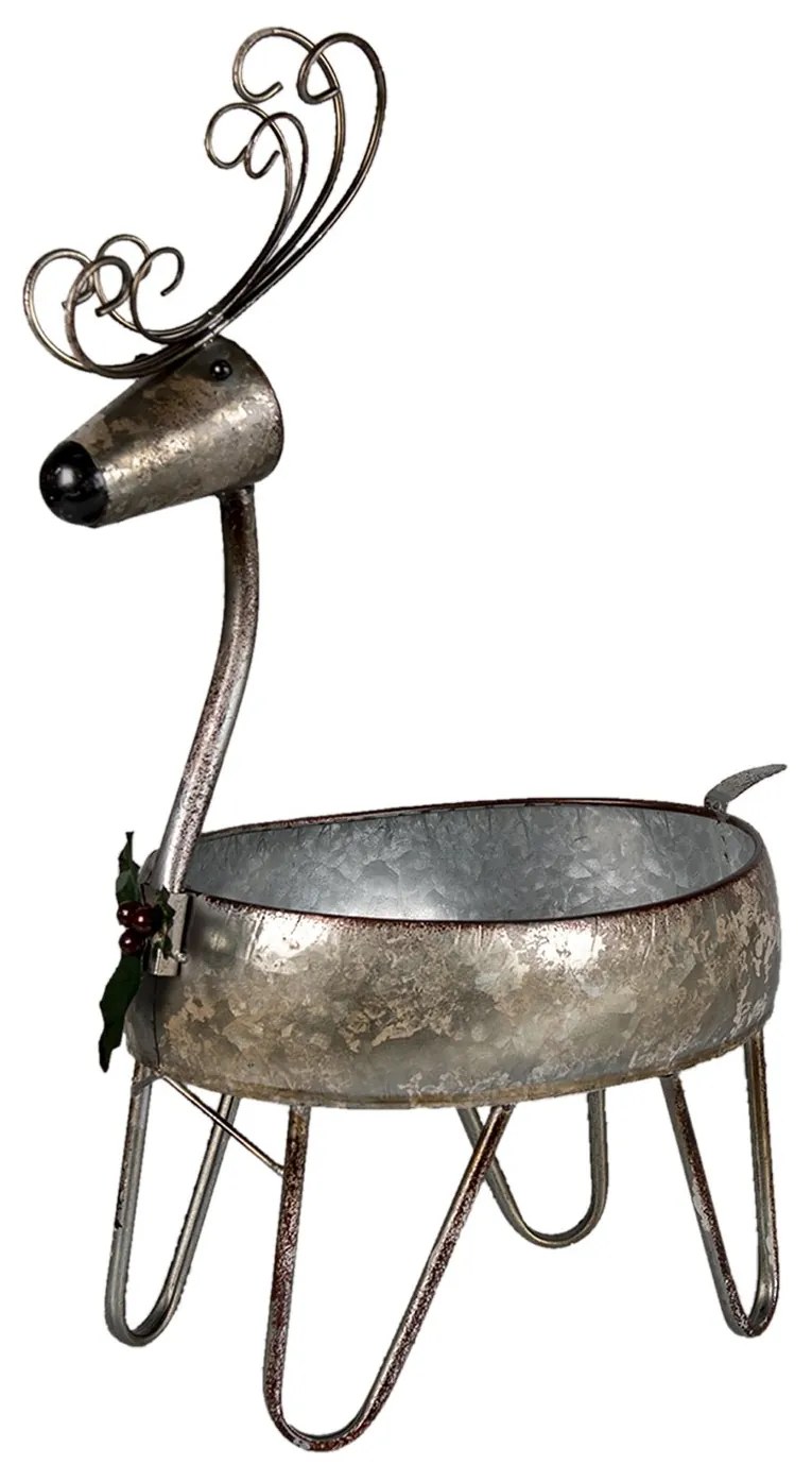 Kovový stojan na kvety v tvare jeleňa - 29 * 21 * 48 cm Kovový stojan na kvety v tvare jeleňa - 29 * 21 * 48 cm