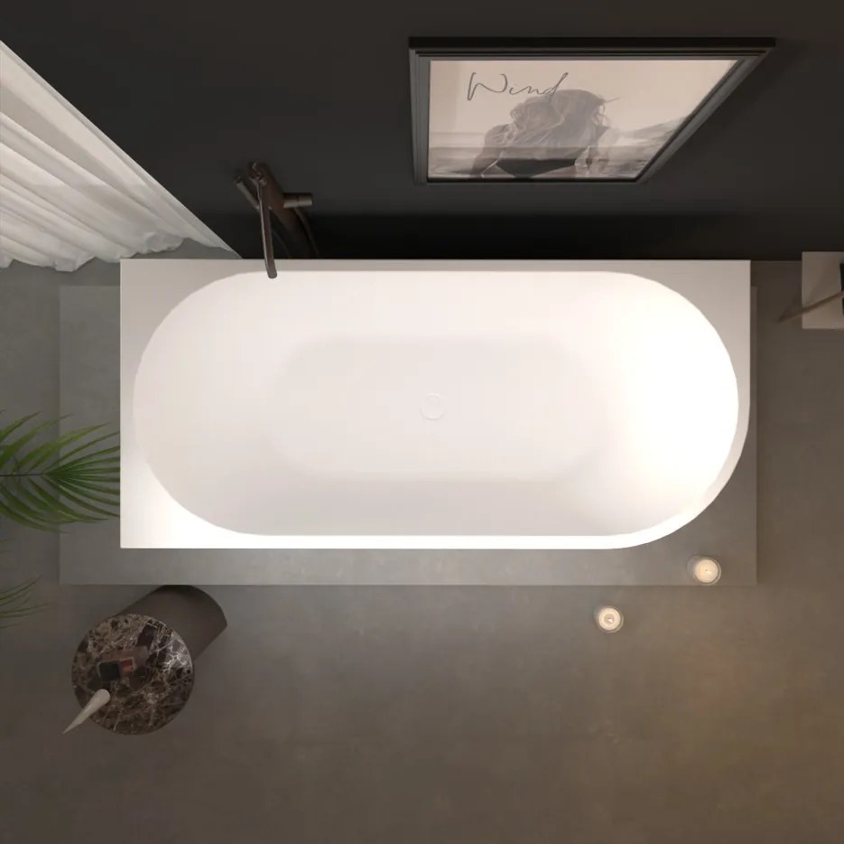 Erga Zara, rohová voľne stojaca vaňa 140x72 cm + odtoková zátka, ľavá, biela lesklá, ERG-ZARA-140072L-WH-WH