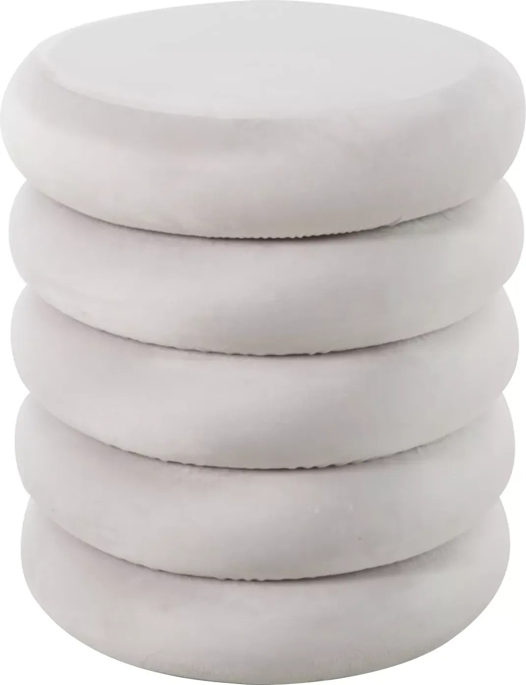 SI Calvi Velvet taburetka svetlo béžová