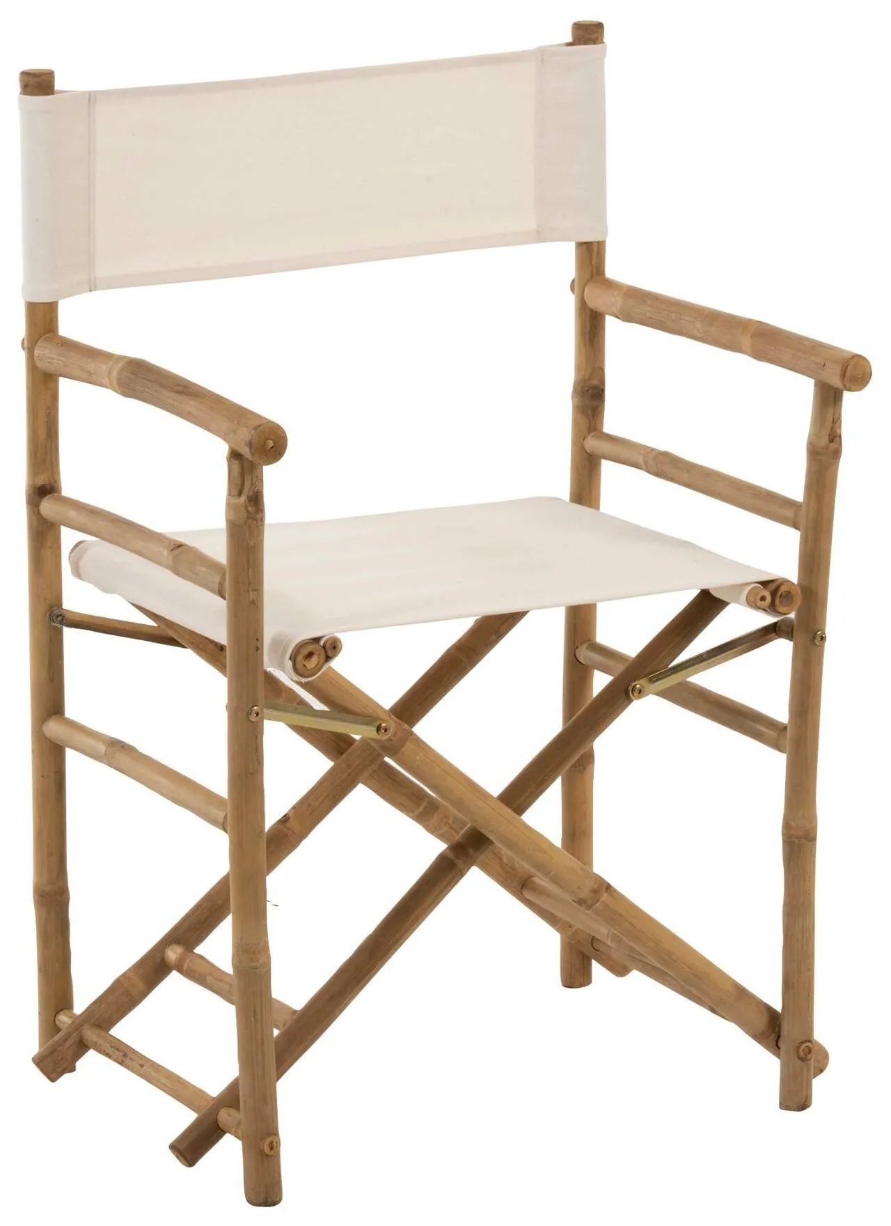 Režisérské kreslo skládací bielé - 44*58*88 cm