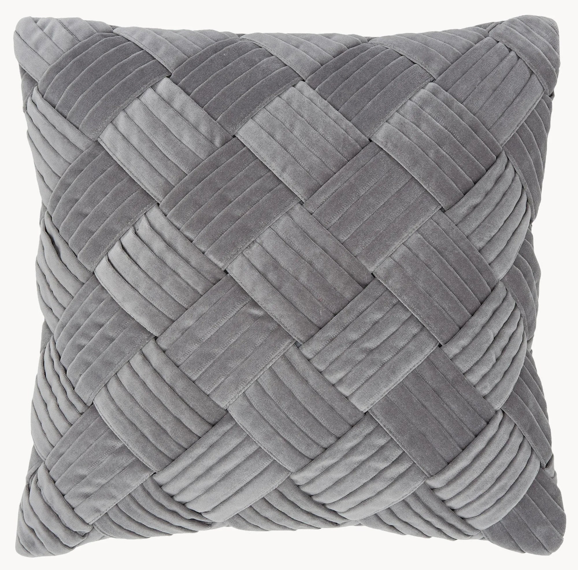 Zamatový poťah na vankúš so štruktúrovaným vzorom Sina