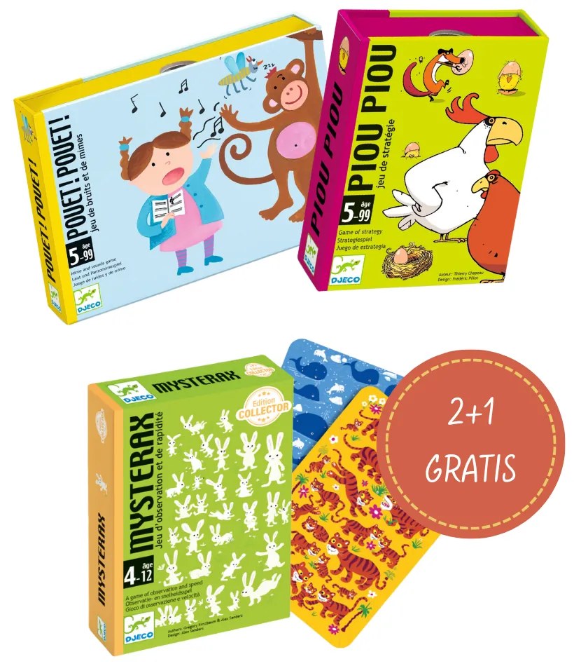 Balíček kartových hier Djeco – pre rodinné hranie