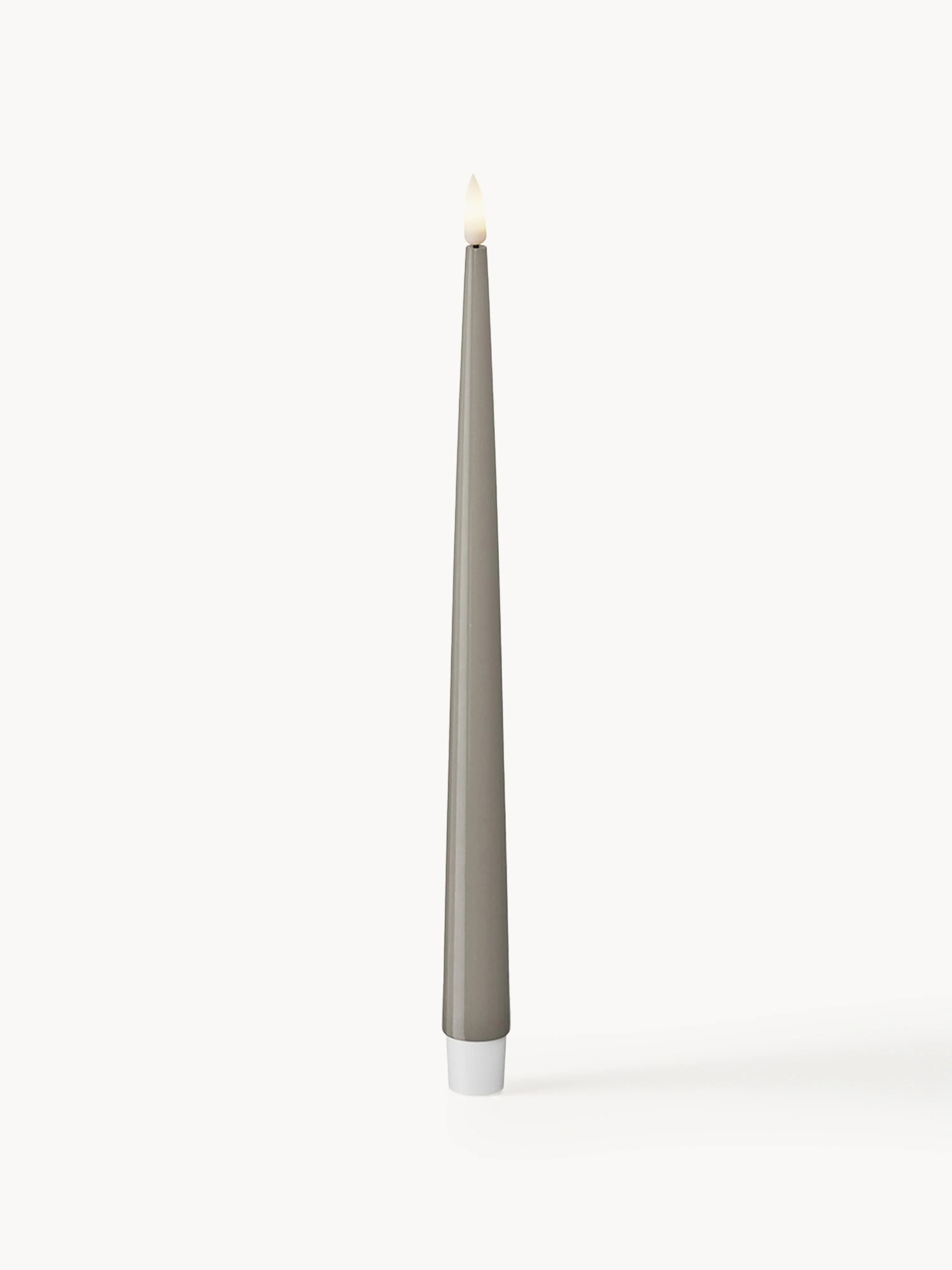 Ručne vyrobené dlhé LED sviečky Real Flame, V 28 cm, 2 ks