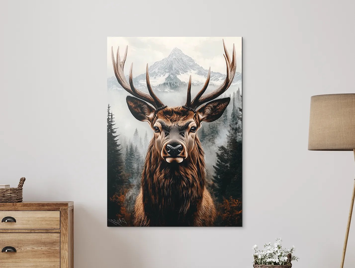 drevko | Dizajnový obraz Jeleň