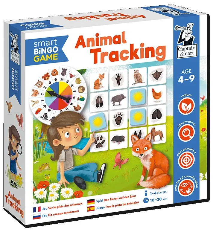 Captain Smart - Inteligentné bingo - po stopách zvierat