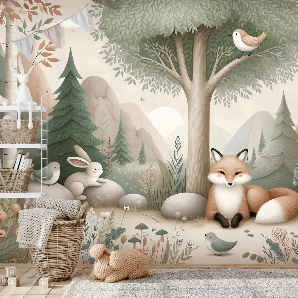 Tapeta lesná rozprávka s líškou
