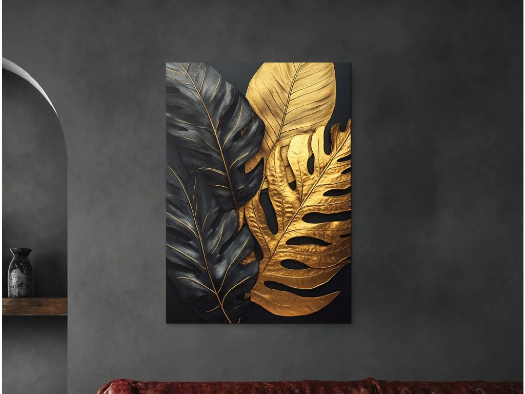 drevko | Moderný obraz Luxusné listy