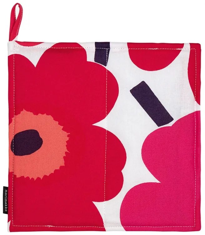 Štvorcová chňapka Pieni Unikko, červeno-biela Štvorcová chňapka Pieni Unikko, červeno-biela
