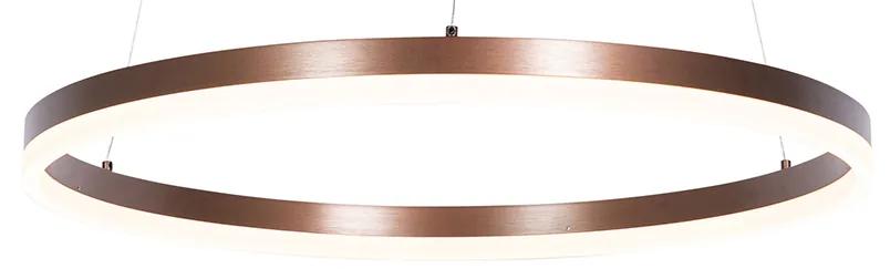 Závesné svietidlo tmavá bronz 60 cm vrátane LED 3-stupňové stmievateľné - Anello