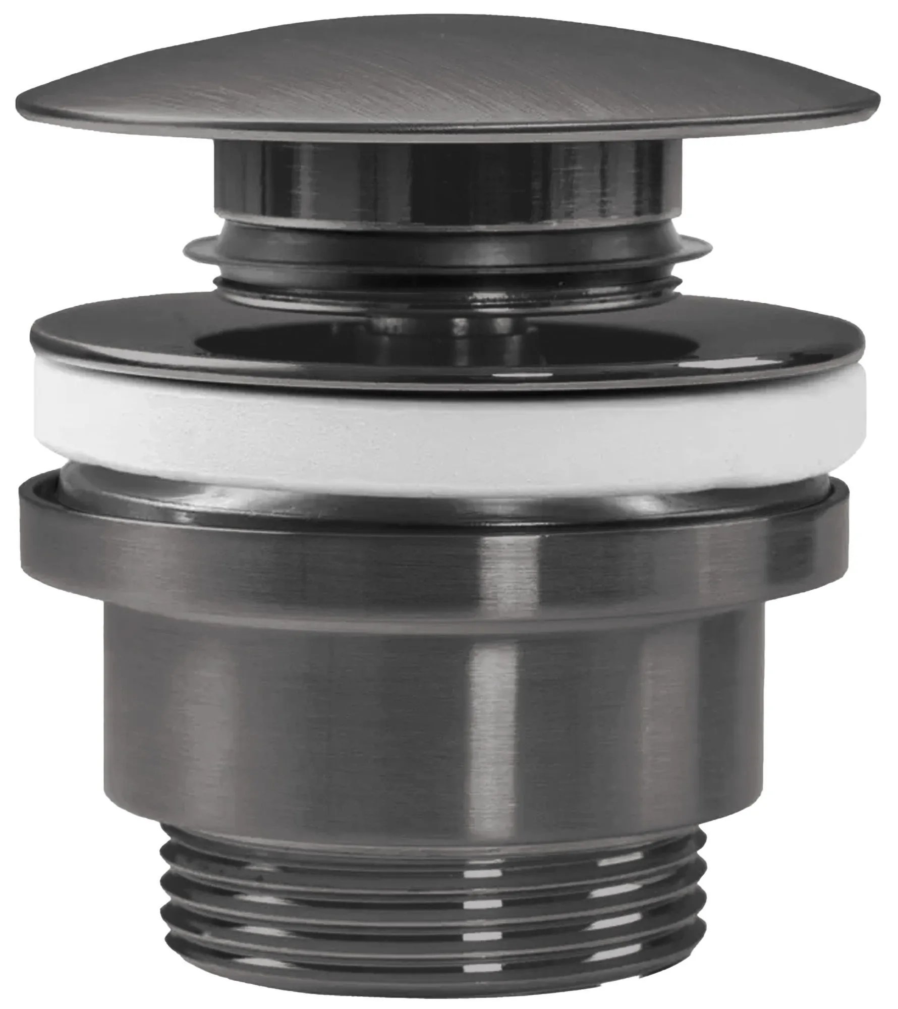 Rea Rea, univerzálna umývadlová odtoková zátka, ClickClack, grafitová, REA-A6520