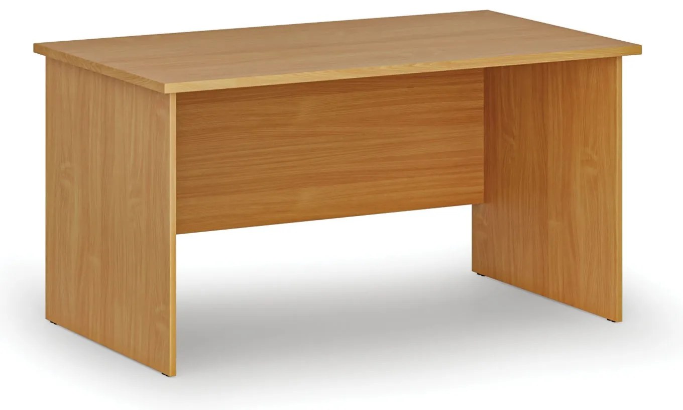 Kancelársky písací stôl PRIMO WOOD, 140x80 cm, buk