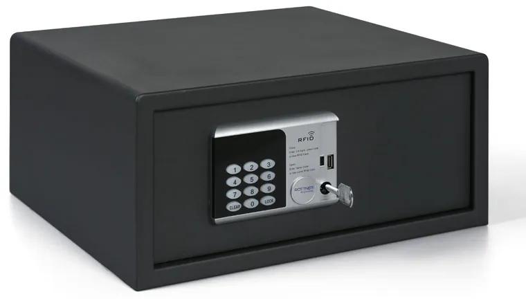 Rottner Nábytkový elektronický trezor RFID LAP, 200 x 435 x 370 mm, RFID čip/karta