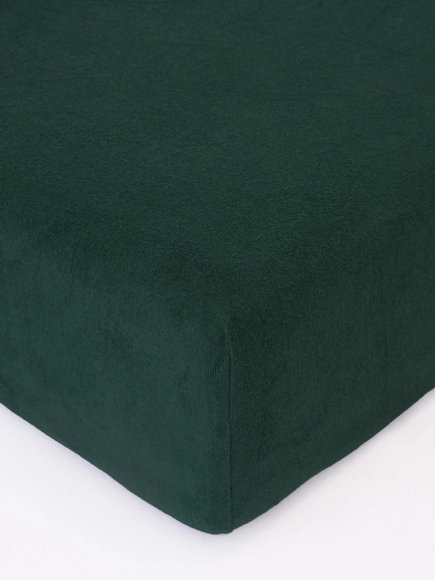 Froté plachta 180 × 200 cm - tmavo zelená
