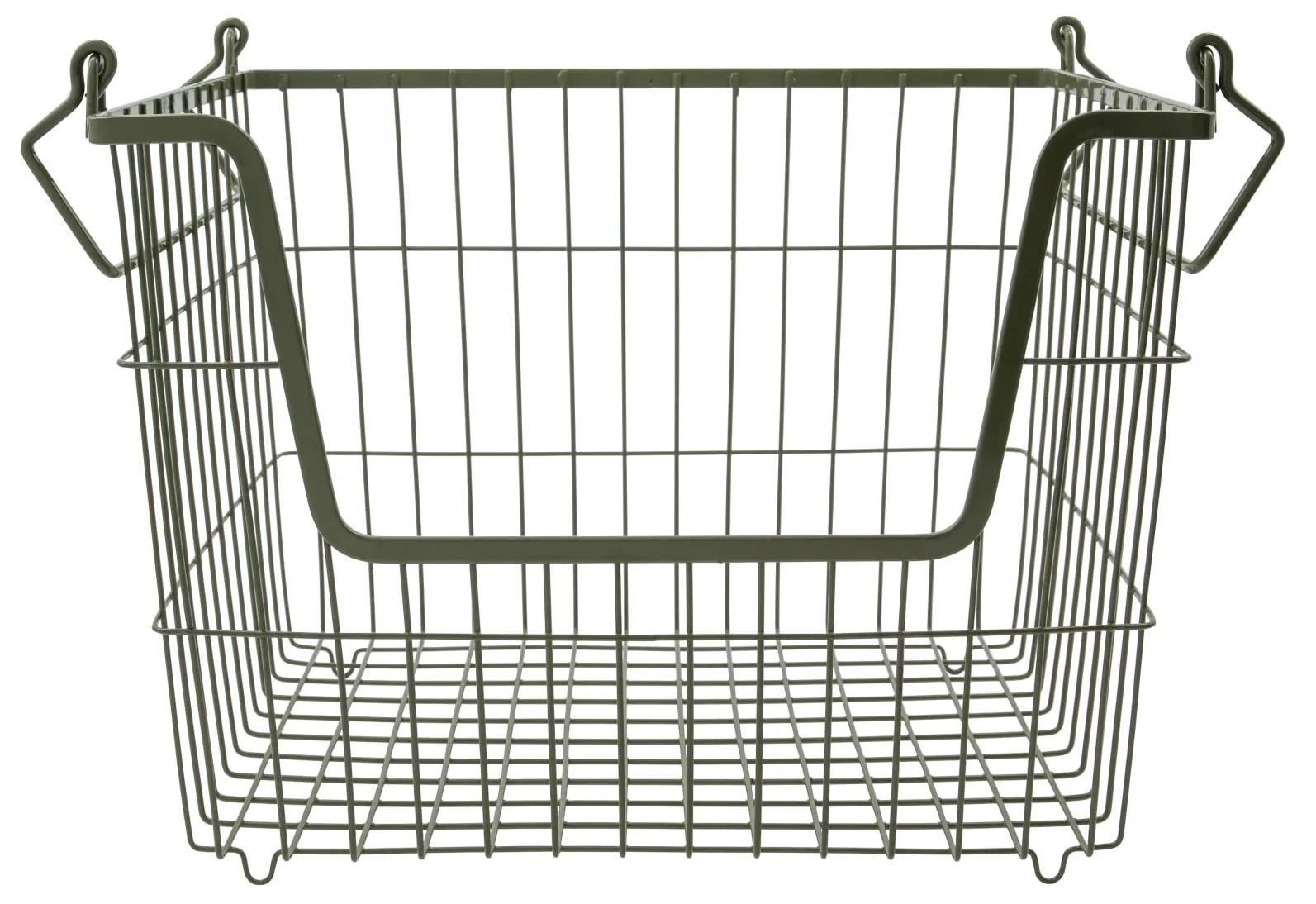 House Doctor Kovový úložný kôš Taw Army Green 23 cm