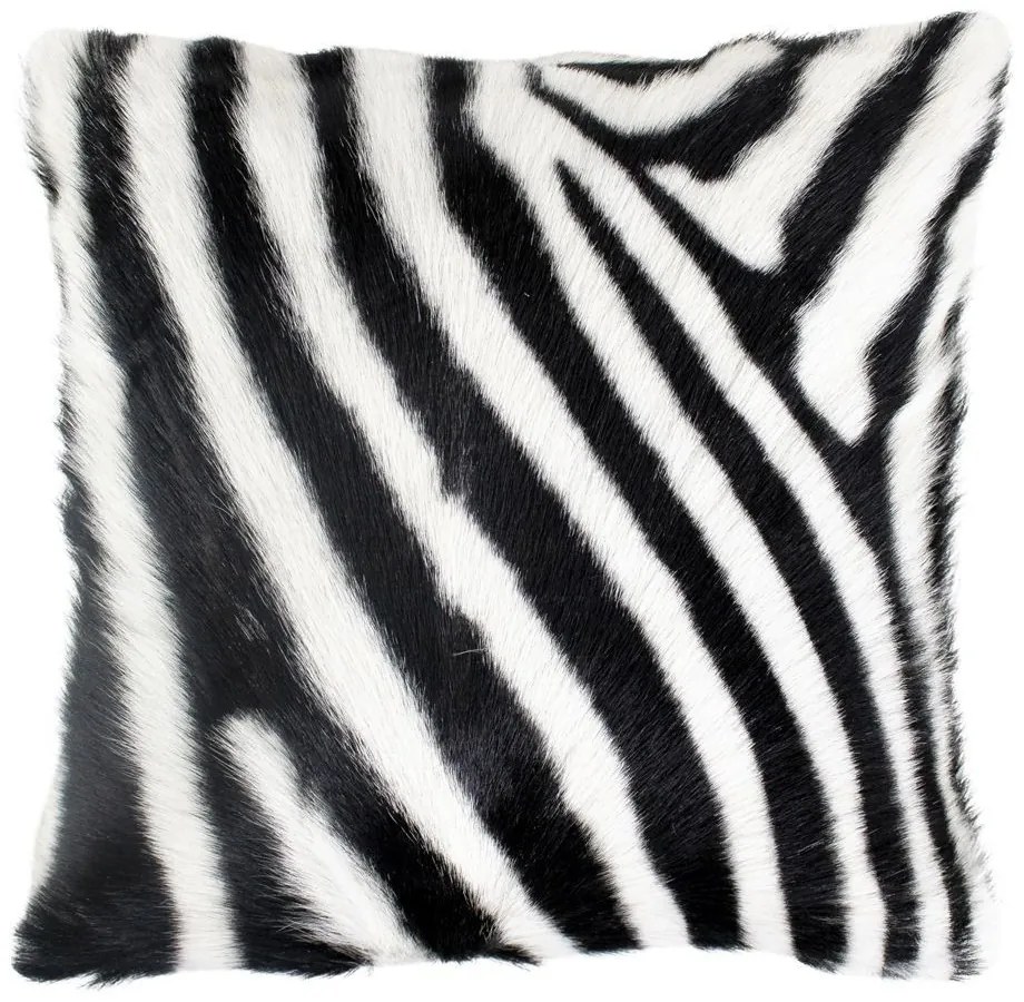 Kožený vankúš dekor zebra - 40 * 40 * 10cm Kožený vankúš dekor zebra - 40 * 40 * 10cm