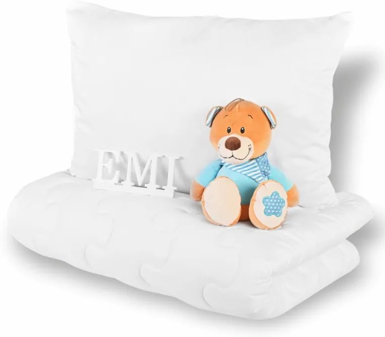 Paplón a vankúš do postieľky 90x130 + 45x65 antialergický EMI
