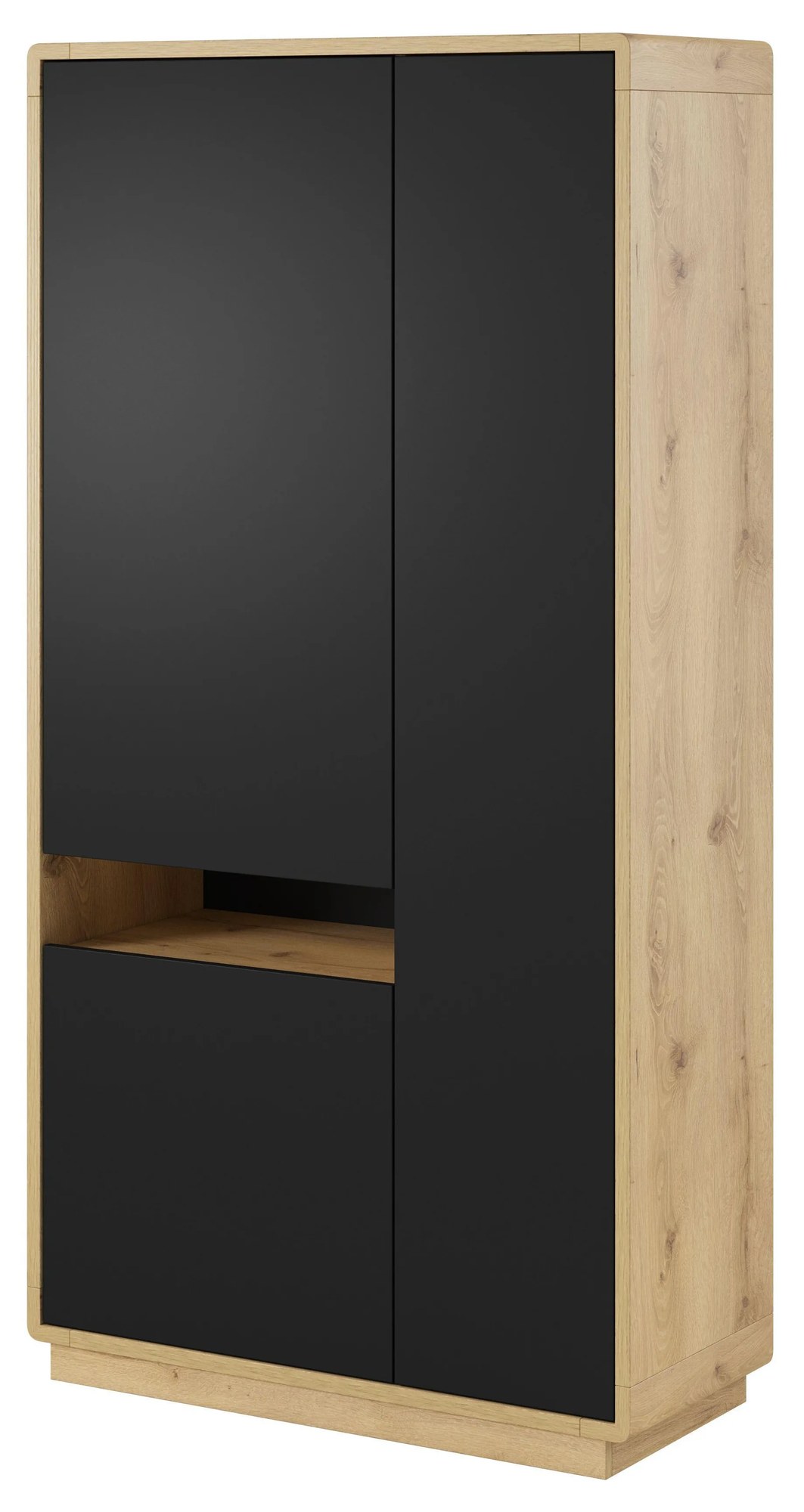 Šatníková skriňa Albert Typ 13 (dub taurus + čierna matná). Akcia -19%. Vlastná spoľahlivá doprava až k Vám domov. 1034878