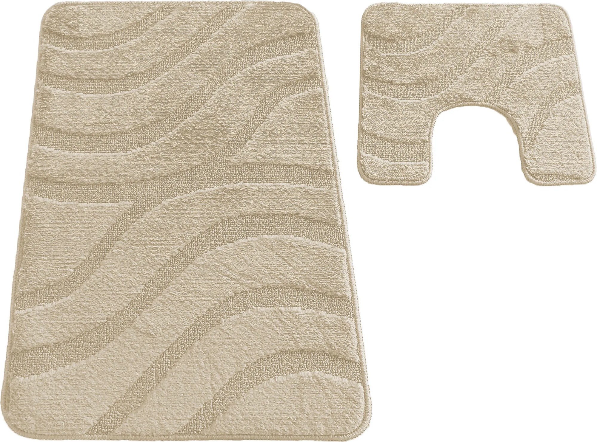 DY Kúpeľňová sada koberčekov s výrezom Symphony - béžová